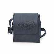 Сумки и аксессуары handmade. Livemaster - original item Crossbody bag: Handbag women`s leather blue Alicia S86t-661. Handmade.