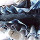 Шарф-горжетка, воротник Серый Жемчуг. Шарфы. ELF's Felt Елена Фадеева. Интернет-магазин Ярмарка Мастеров.  Фото №2