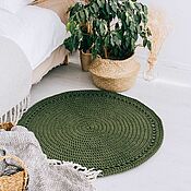 Для дома и интерьера handmade. Livemaster - original item Knitted Carpet, Carpet for home. Handmade.