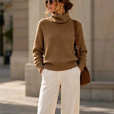 Одежда ручной работы. Ярмарка Мастеров - ручная работа Свитер из кашемира с мериносом.. Handmade.