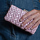 Leather clutch bag 'Pink marshmallow', Clutches, St. Petersburg,  Фото №1
