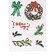 Paper stickers 'Christmas wreath', 11 x 18 cm, Gift wrap, Moscow,  Фото №1