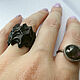 Черное кольцо из эбена. Кольца. WooIIy Wood  украшения из дерева. Интернет-магазин Ярмарка Мастеров.  Фото №2