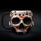 Посуда handmade. Livemaster - original item Jason`s mug Friday the 13th (Jason Voorhees) Ceramic, for tea. Handmade.