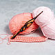 Wooden crochet hook 3 mm. ( Zebrano) K112, Crochet Hooks, Novokuznetsk,  Фото №1