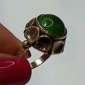 Винтаж: Старинное кольцо ЛЮКС серебро 835 природный Аметист.Германия