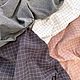 Вареный хлопок розовый в клетку уваренный мятый жатый хлопок. Ткани. ЗОЛУШКА ✂️Ткани для дома. Ярмарка Мастеров.  Фото №4