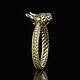 Кольцо «Сфинкс» из золота 585 с желт. блиллиантами. Кольца. BUGAKOV jewelry. Интернет-магазин Ярмарка Мастеров.  Фото №2