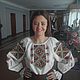 embroidered shirt. Blouse with traditional embroidery, People\\\'s shirts, Kemerovo,  Фото №1