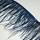 Order Trim of ostrich feathers 10-15 cm dark blue. Weakne - furniture and fabrics (weakne). Livemaster. . braid Фото №3