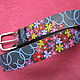 FLOWER POWER leather strap. Straps. ZERGY. Online shopping on My Livemaster.  Фото №2