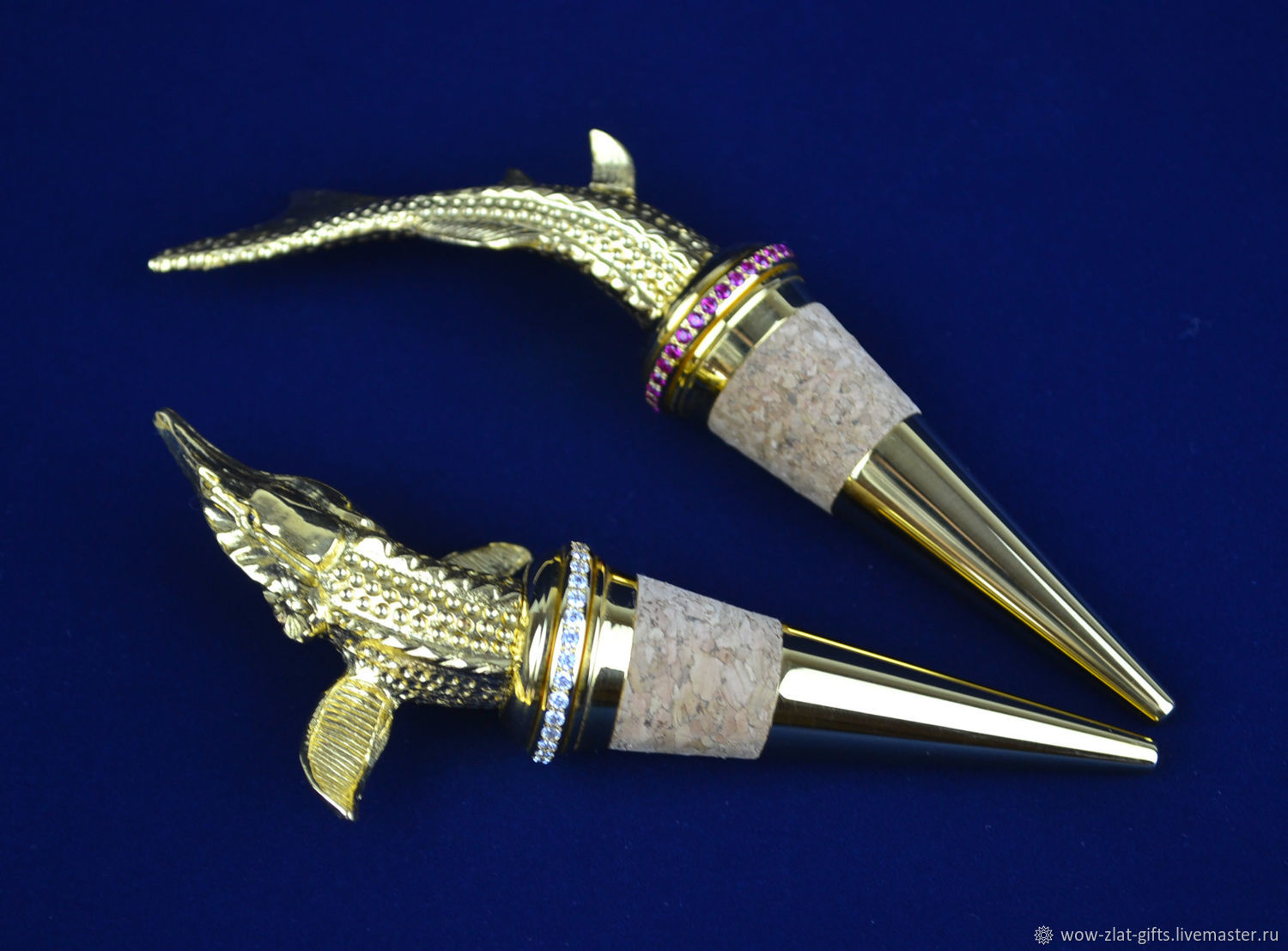 Set of decorative stoppers ' Sturgeon', Gifts for hunters and fishers, Chrysostom,  Фото №1