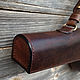 Leather gun case, mod. Merkel Antic Red. Gifts for hunters and fishers. Labour. My Livemaster. Фото №4