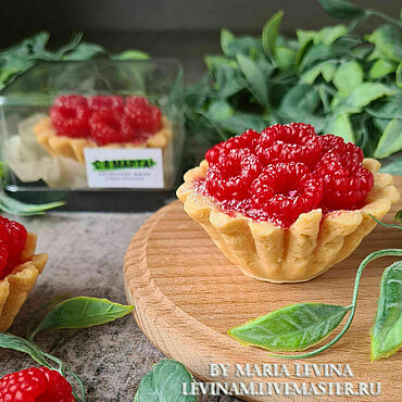 Косметика ручной работы. Ярмарка Мастеров - ручная работа Мыло тарталетка малая в подарочной коробочке. Handmade.