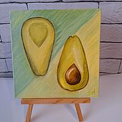 Картины и панно handmade. Livemaster - original item Avocado oil painting. Handmade.