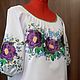 Women's embroidered blouse 'Peonies' LR2-252. Blouses. babushkin-komod. Online shopping on My Livemaster.  Фото №2