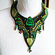 Necklace with malachite Forest, mosses and mists. Necklace. ArtelL. Online shopping on My Livemaster.  Фото №2