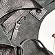 Кёльтская- сумка пакет, сумка мешок из натуральной кожи, чёрный. Сумка-мешок. Маша Покровская. Ярмарка Мастеров.  Фото №6