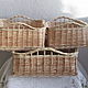 Order A set of square boxes woven from a vine. Elena Shitova - basket weaving. Livemaster. . Storage Box Фото №3