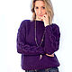 Knitted pullover 'viola', Pullover Sweaters, Moscow,  Фото №1