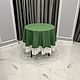 Linen tablecloth 'Emerald' D. .180cm. Tablecloths. Linen fantasy. My Livemaster. Фото №5