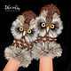 OWL. Owl mittens brown. Mittens. 2sovy. Online shopping on My Livemaster.  Фото №2