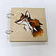 Copy of Copy of Sketchbook wood cover 16x16sm "Siren". Sketchbooks. EVAG. My Livemaster. Фото №6