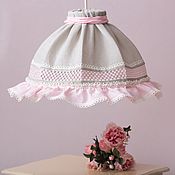 Для дома и интерьера handmade. Livemaster - original item Lampshade Pendant lamp gray-pink. Handmade.