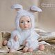 Игрушка белый заяц, которого жалко, Куклы и пупсы, Санкт-Петербург,  Фото №1