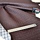 Order Genuine leather quilted Dark brown zig-zag (set of 2 skins). tarzderi. Livemaster. . Leather Фото №3