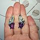 Order Kit 'Dance of two butterflies' with amethyst and rhodolite. SELENA. Livemaster. . Jewelry Sets Фото №3