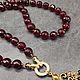 Ruby agate necklace with pendant. Necklace. naturalkavni. My Livemaster. Фото №6