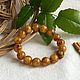 Baltic amber bracelet, color is quail egg. Bead bracelet. Mark Ambershtajn, izdeliya iz yantarya. Ярмарка Мастеров.  Фото №4