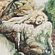 Sleeping lion, watercolor. Pictures. Faina-art. Online shopping on My Livemaster.  Фото №2
