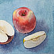 Яблоки. Картины. Живопись и графика (paintinggraphic). Ярмарка Мастеров.  Фото №6