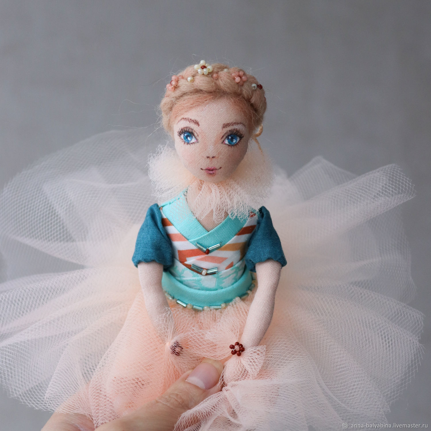 Авторская текстильная кукла Суок, подвижная кукла, елочная игрушка, Интерьерная кукла, Шемышейка,  Фото №1