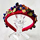 The velvet rim with flowers is a wonderful color. Headband. ArtelL. Online shopping on My Livemaster.  Фото №2