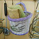 Round fancy basket 'bouquet of lavender'. Basket. paperchest (paperchest). My Livemaster. Фото №5