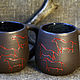 Кружка с петроглифами Кони, Кружки и чашки, Самара,  Фото №1