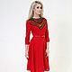Order Dress red dress short. Дизайнерские платья Valensia Atelier. Livemaster. . Dresses Фото №3