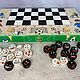 Children's checkers made of wood 'Smileys', hand-painted. Backgammon and checkers. Anna Fekolkina chess-souvenirs. My Livemaster. Фото №4
