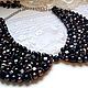Necklace-collar of black pearls, Necklace, Moscow,  Фото №1