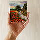 'Poppy placers' miniature,oil,palette knife. Pictures. Anji's favourite pictures (anzhela-a). My Livemaster. Фото №4