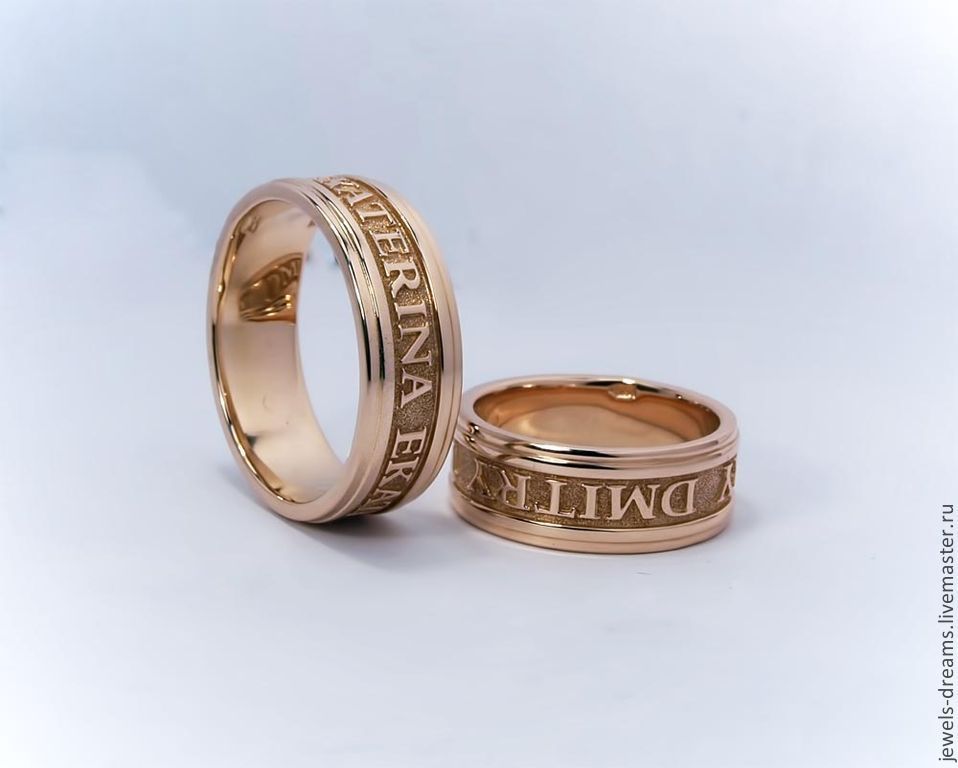 Золотое кольцо с именем