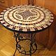 Order Forged table with leaves ' Coffee with milk'. Marjana. Livemaster. . Tables Фото №3