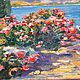 Заказать Яркий Пейзаж маслом Море, горы, цветы 20 x 30 см_008. Картины В Цвет (В. Цветкова). Ярмарка Мастеров. . Картины Фото №3
