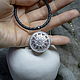 Silver pendant on a lace 'Alatyr'. Pendant. Unusual Gemstone Jewelry. My Livemaster. Фото №4