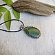 Кулон с нефритом wire wrap. Кулон. Selena Di украшения wire wrap. Ярмарка Мастеров.  Фото №5