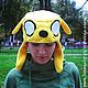Шапка Джейк из флиса (Adventure Time/Время приключений). Шапки. ОРЕХОВАЯ СОНЯ. Ярмарка Мастеров.  Фото №5