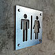 Steel sign in loft style Men's / women's toilet. Signs1. dekor-tseh. Online shopping on My Livemaster.  Фото №2